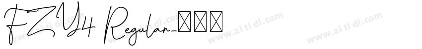 FZY4 Regular字体转换